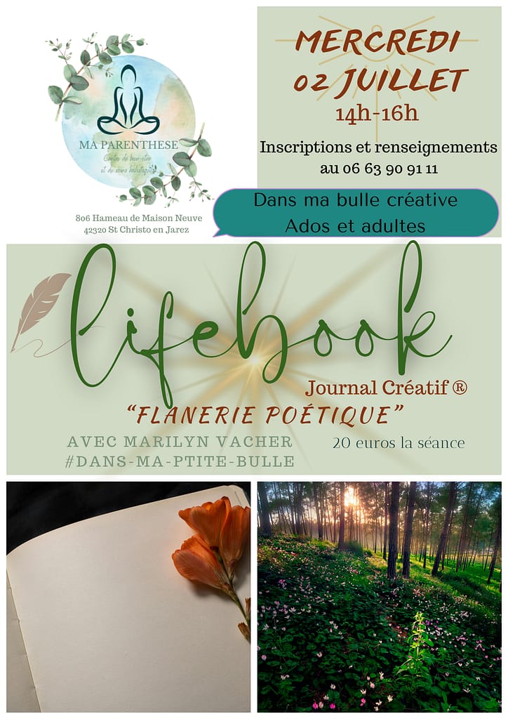 Séance de journal créatif pour ados et adultes