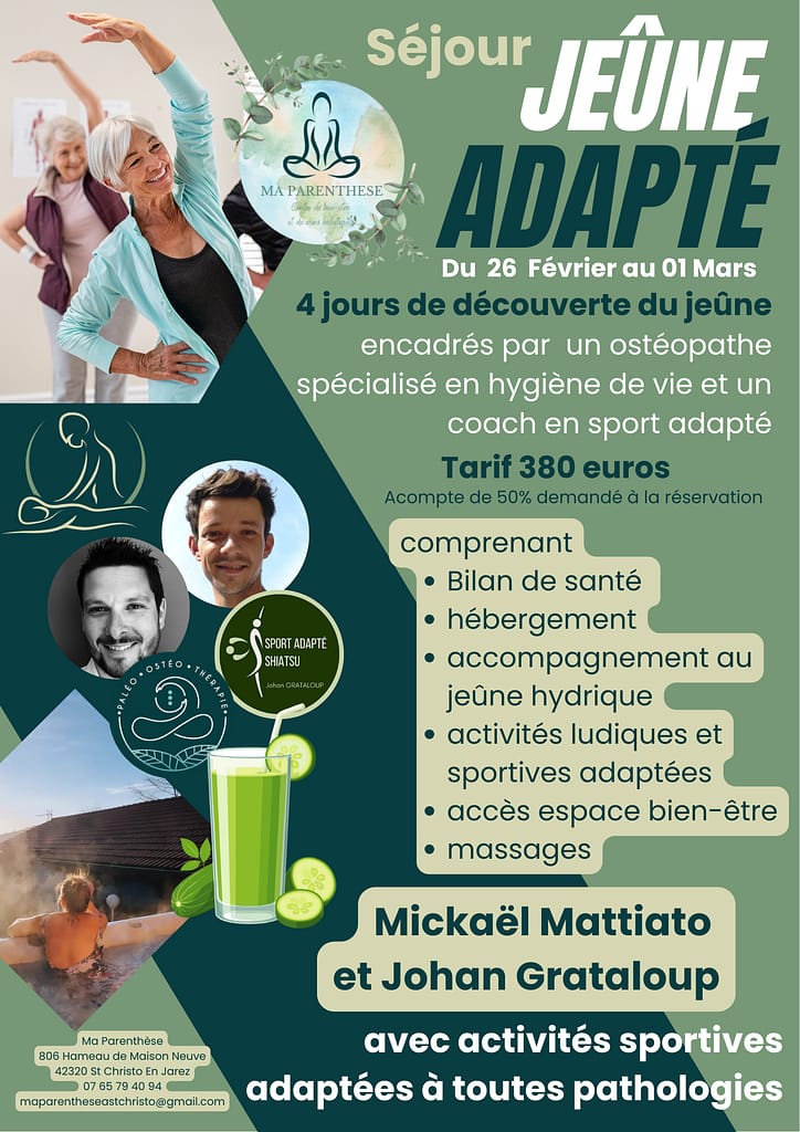Séjour de jeûne adapté