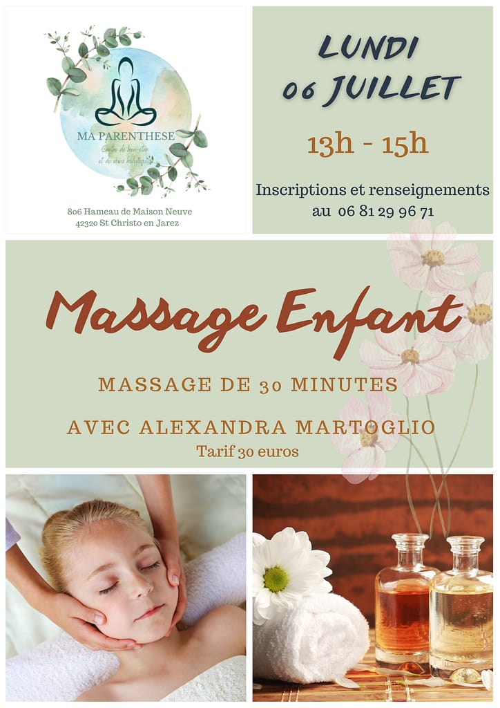 massages pour les enfants