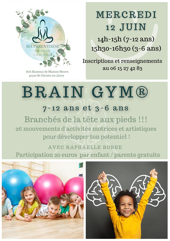 Atelier de brain gym enfants