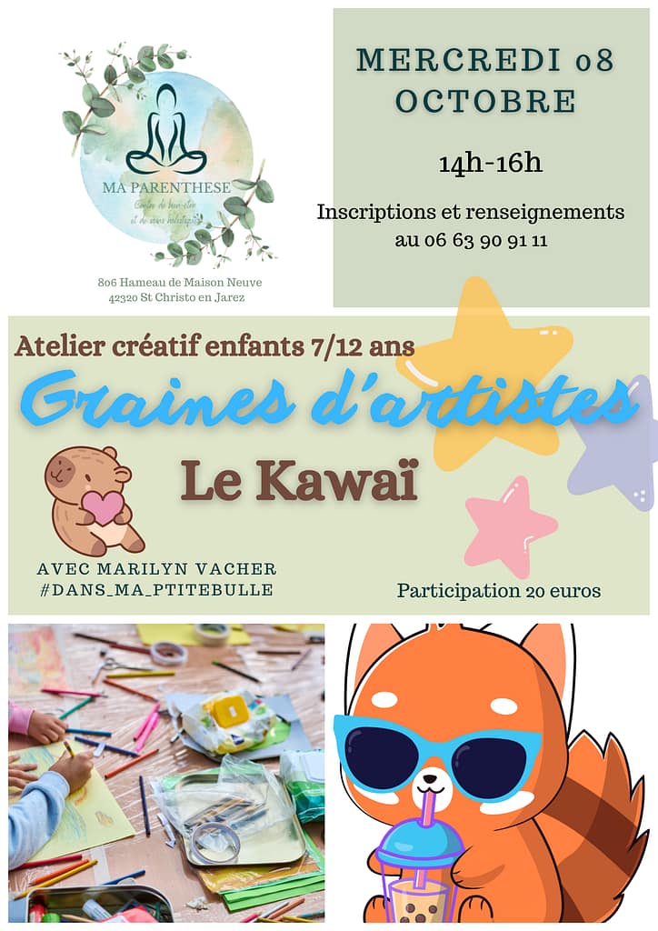 Atelier créatif enfants Graines d'artistes