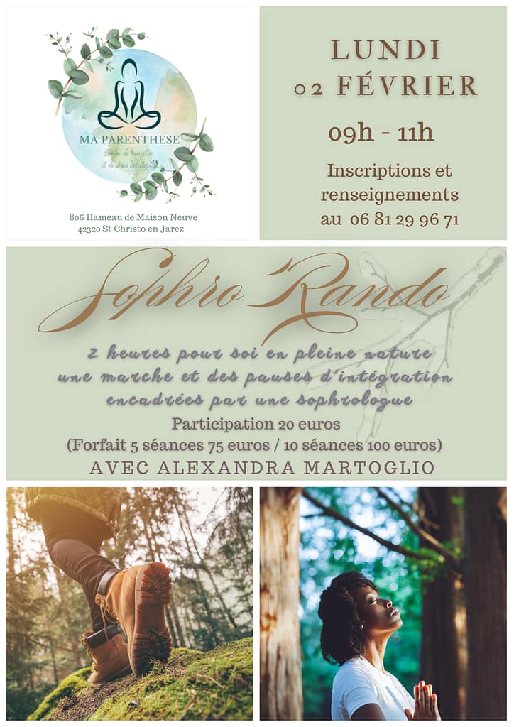 Randonnée accompagnée d'une sophrologue certifiée